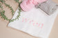 Personalised Baby Floral Cellular Blanket