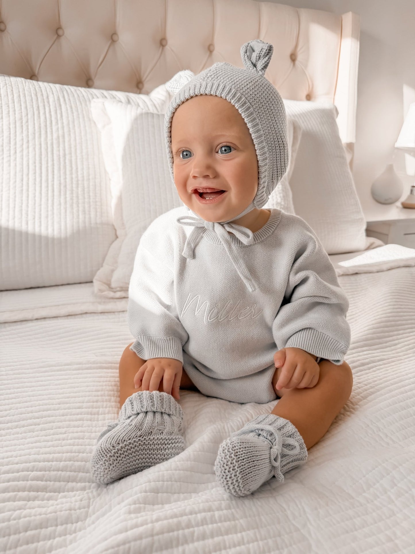 Personalised Unisex Romper | Powder Blue