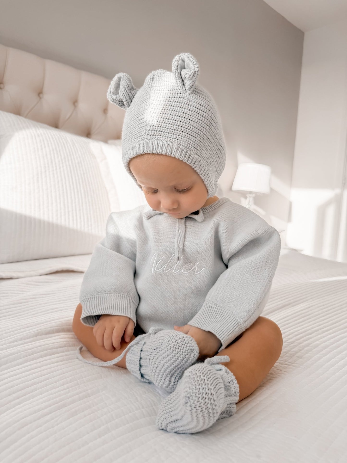 Personalised Unisex Romper | Powder Blue