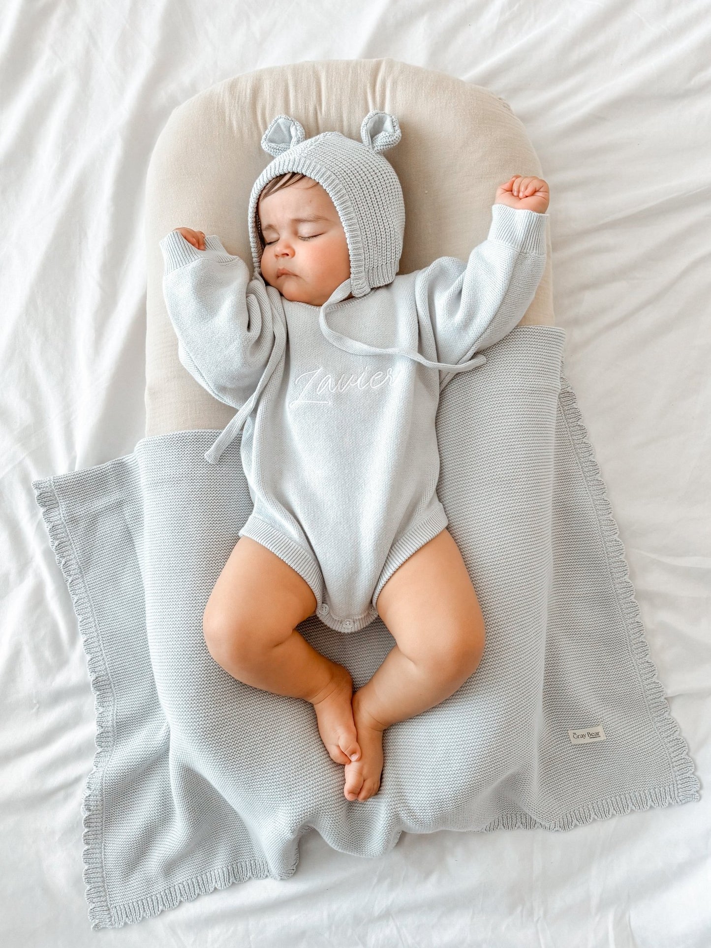 Personalised Unisex Romper | Powder Blue