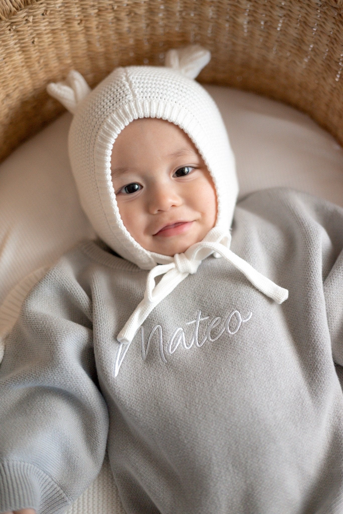 Personalised Unisex Romper | Stone Grey