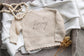 Personalised Beige Knit Baby Cardigan with Embroidered Name