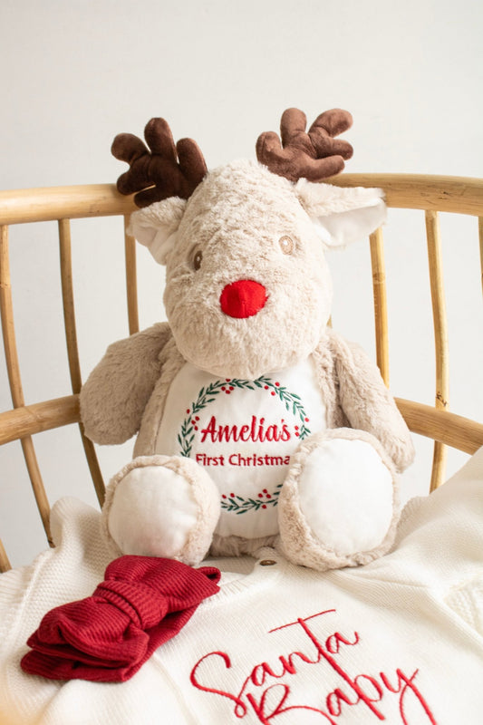 Personalised First Christmas Reindeer | Teddy