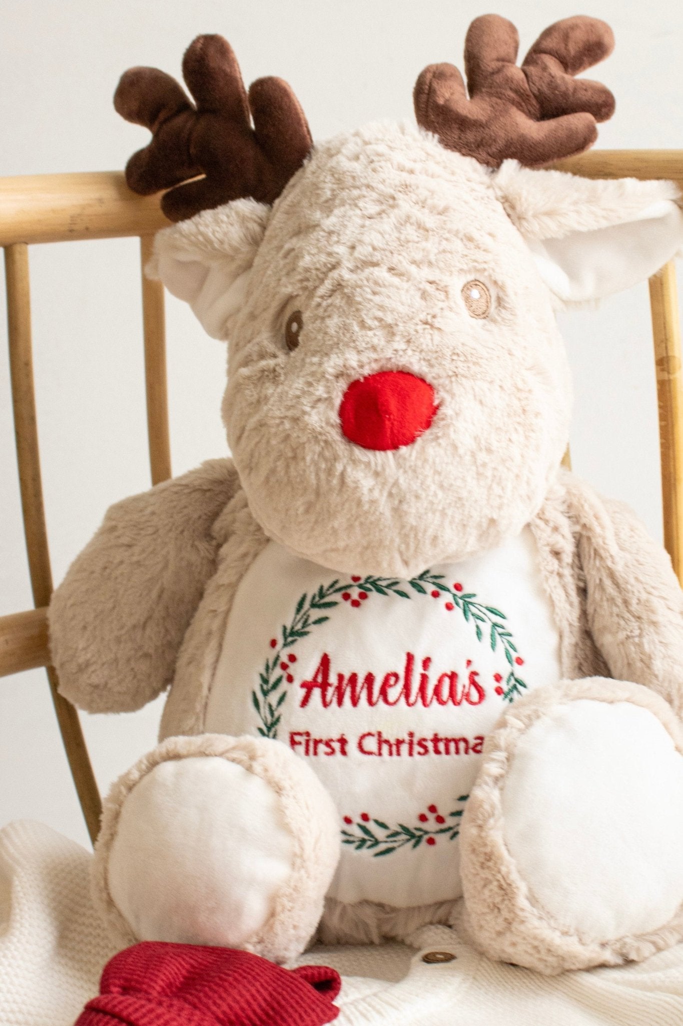 Personalised First Christmas Reindeer | Teddy