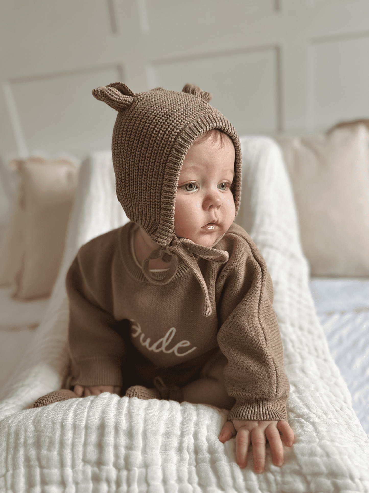 Personalised Unisex Romper | Mocha Brown
