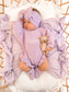 Personalised Ruffled Leg Romper | Purple