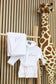 Baby White Dressing Gown and Towel Set