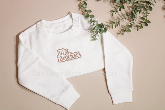 Embroidered Big Brother / Big Sister Jumper