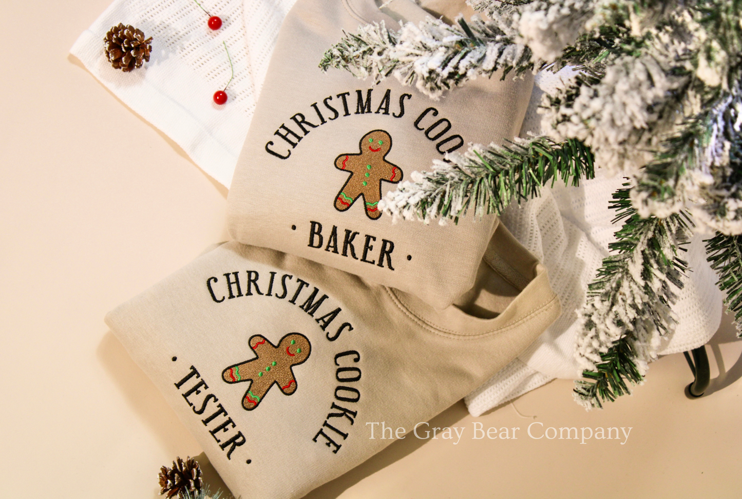 Matching Christmas Cookie Baker / Tester Jumpers - Christmas Adult Christmas Kids