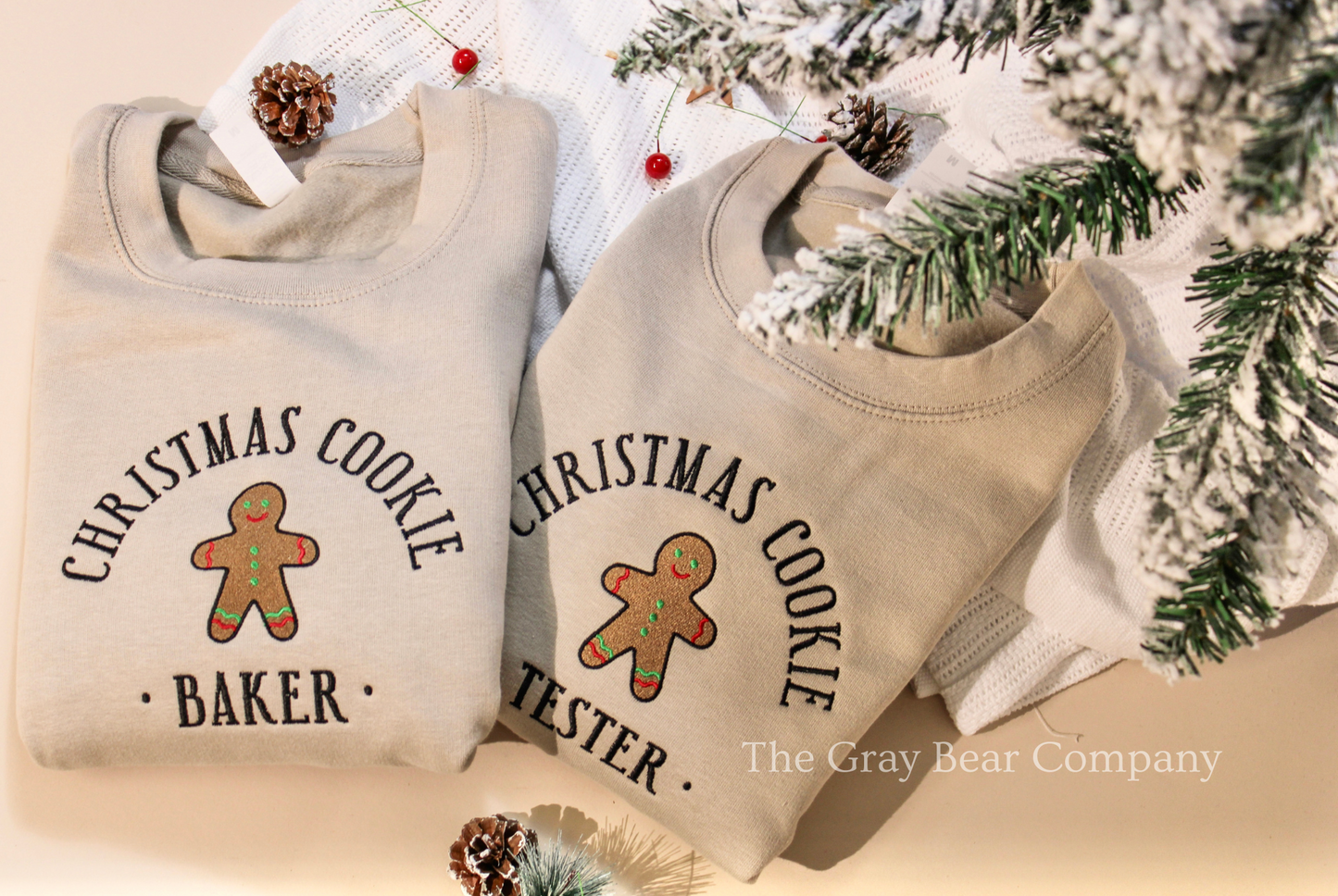 Matching Christmas Cookie Baker / Tester Jumpers - Christmas Adult Christmas Kids