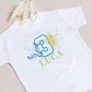 Ocean-themed birthday jumper/t-shirt with beautifully embroidered sea creatures