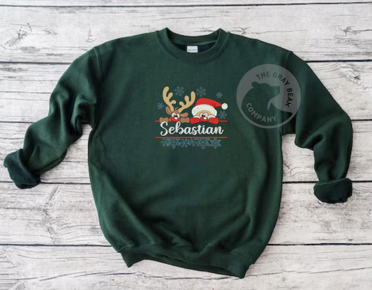 Christmas Kids Personalised Embroidered Jumper