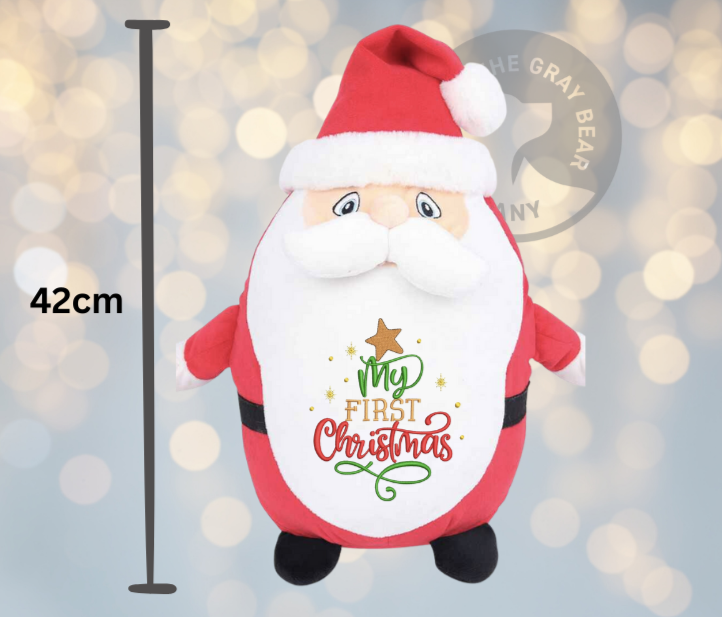 Christmas Kids Personalised Embroidered Santa First Teddy