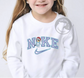 Christmas Kids BIuey Embroidered Jumper