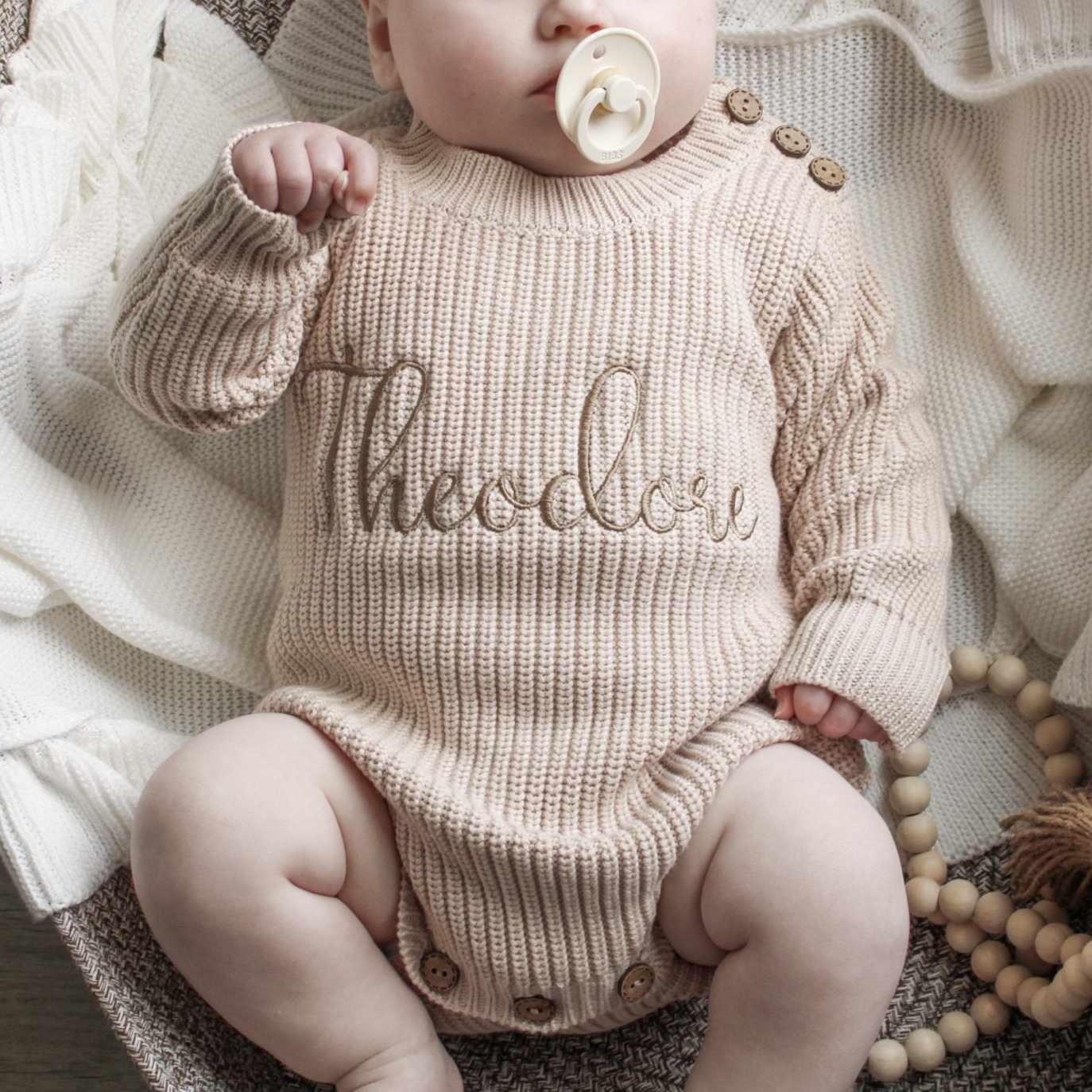 Baby Knit Sweater Romper